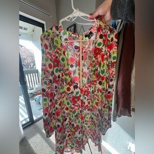 Floral Long-Sleeve Dress